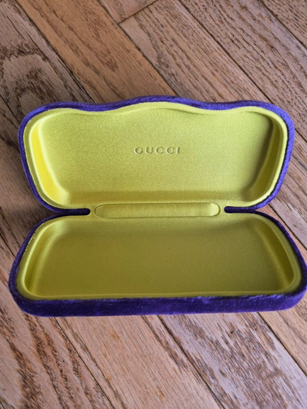 GUCCI Purple Velvet Glasses Case